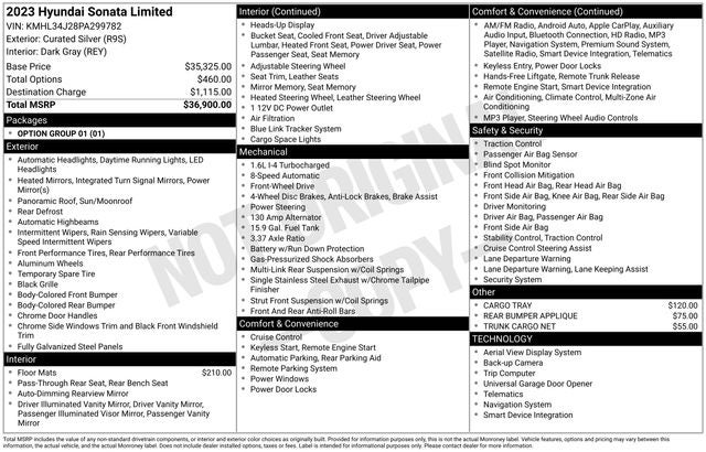 2023 Hyundai Sonata Limited