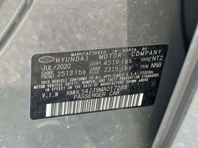 2021 Hyundai Sonata Hybrid Limited