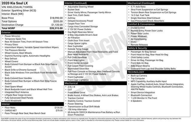 2020 Kia Soul LX