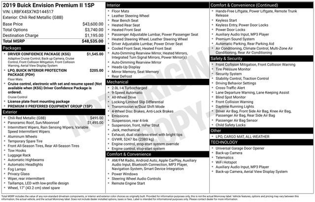 2019 Buick Envision Premium II