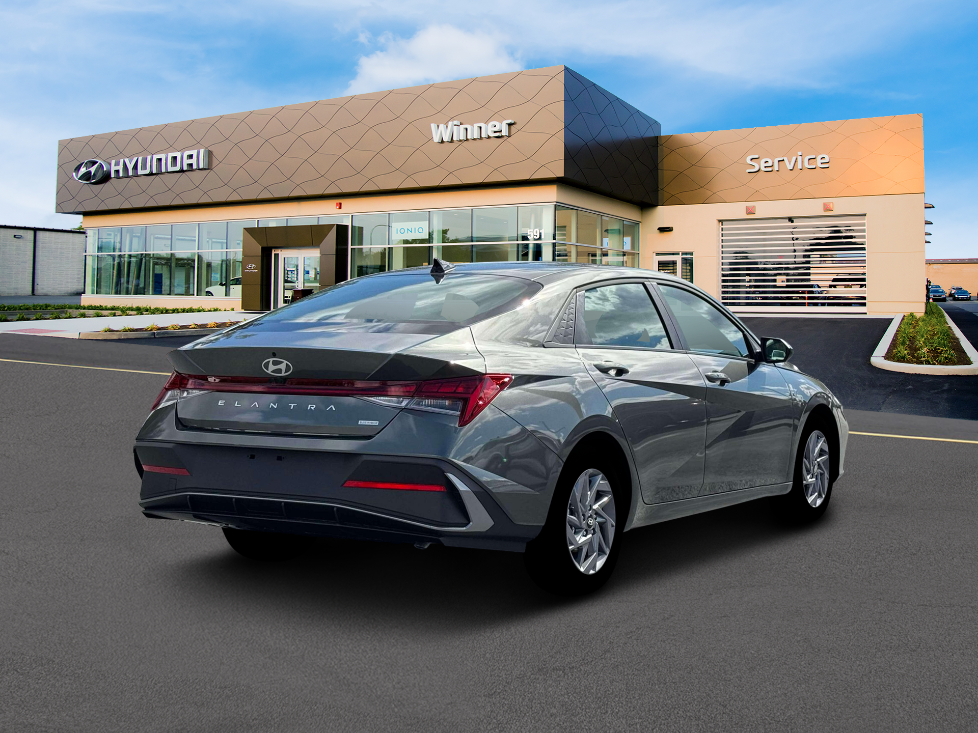 2026 Hyundai Elantra Hybrid Blue