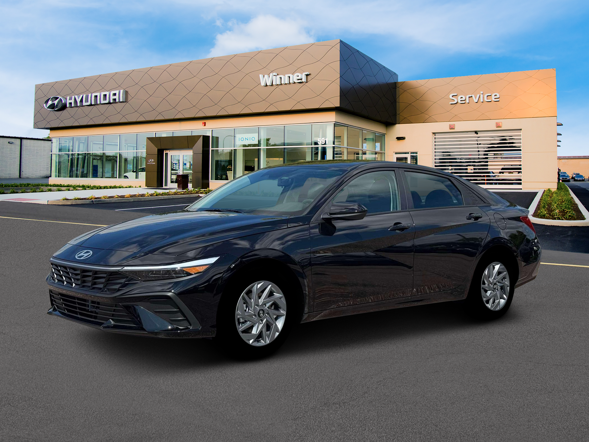 2026 Hyundai Elantra Hybrid Blue