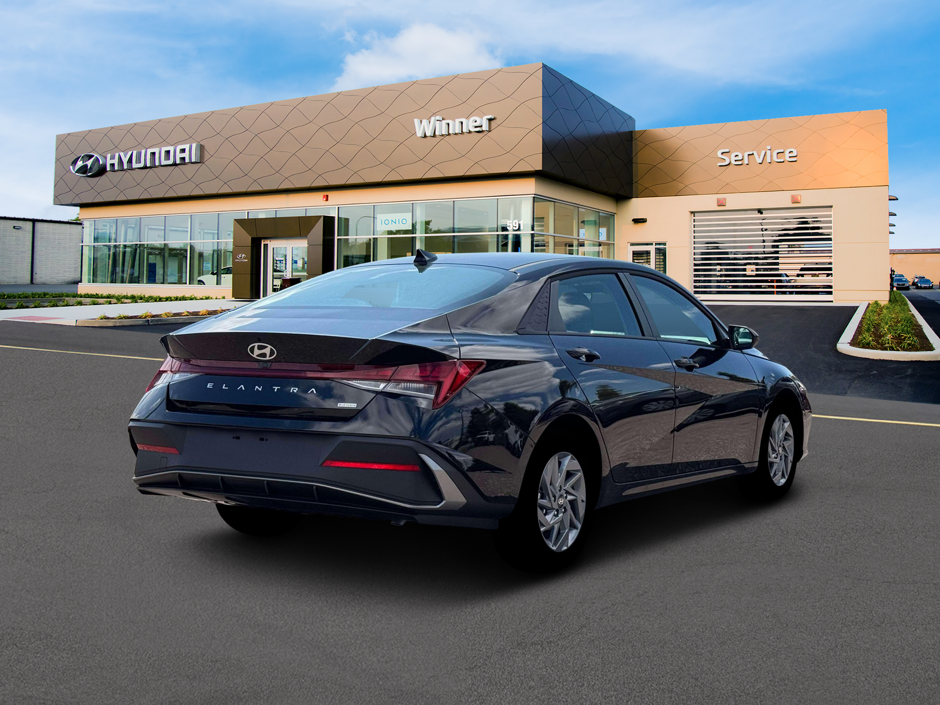 2026 Hyundai Elantra Hybrid Blue