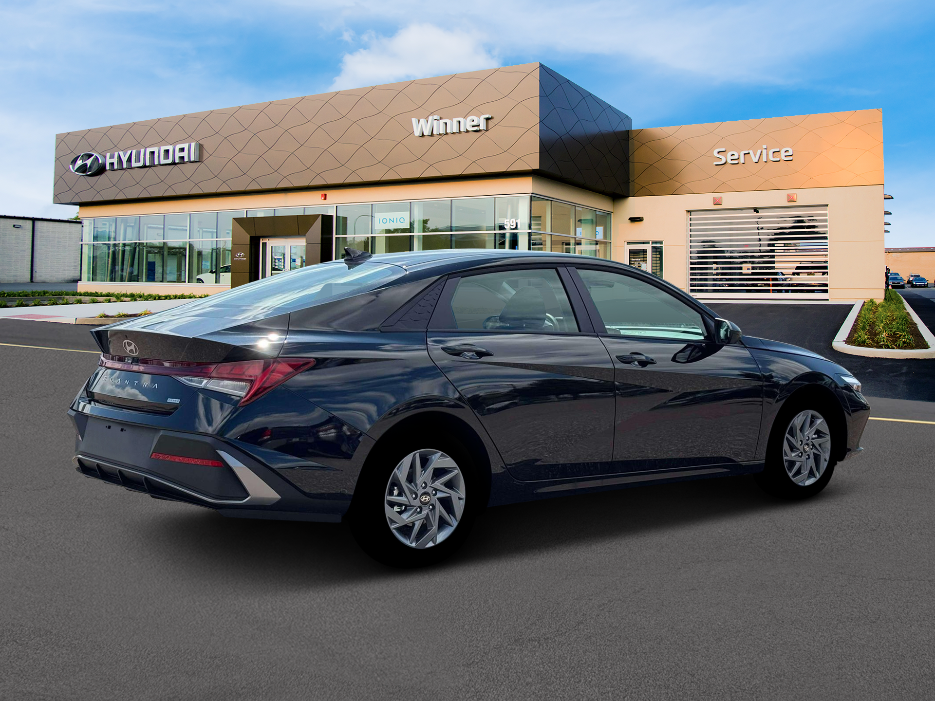2026 Hyundai Elantra Hybrid Blue