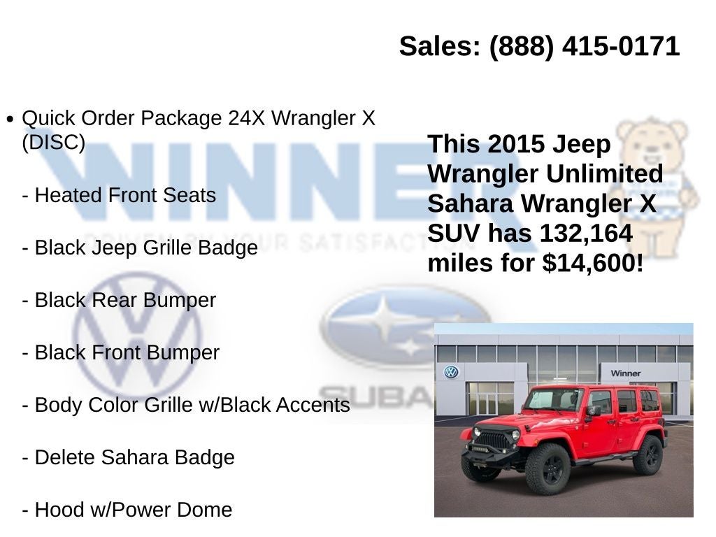 2015 Jeep Wrangler Unlimited Sahara