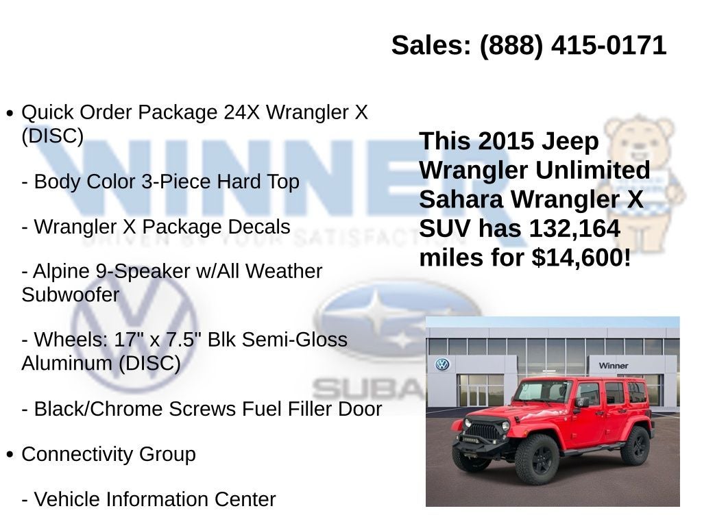2015 Jeep Wrangler Unlimited Sahara