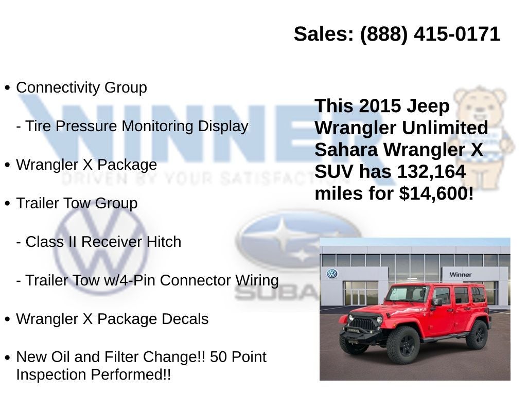 2015 Jeep Wrangler Unlimited Sahara