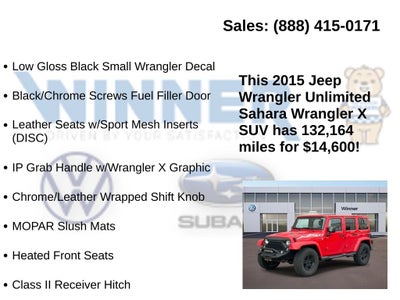 2015 Jeep Wrangler Unlimited Sahara
