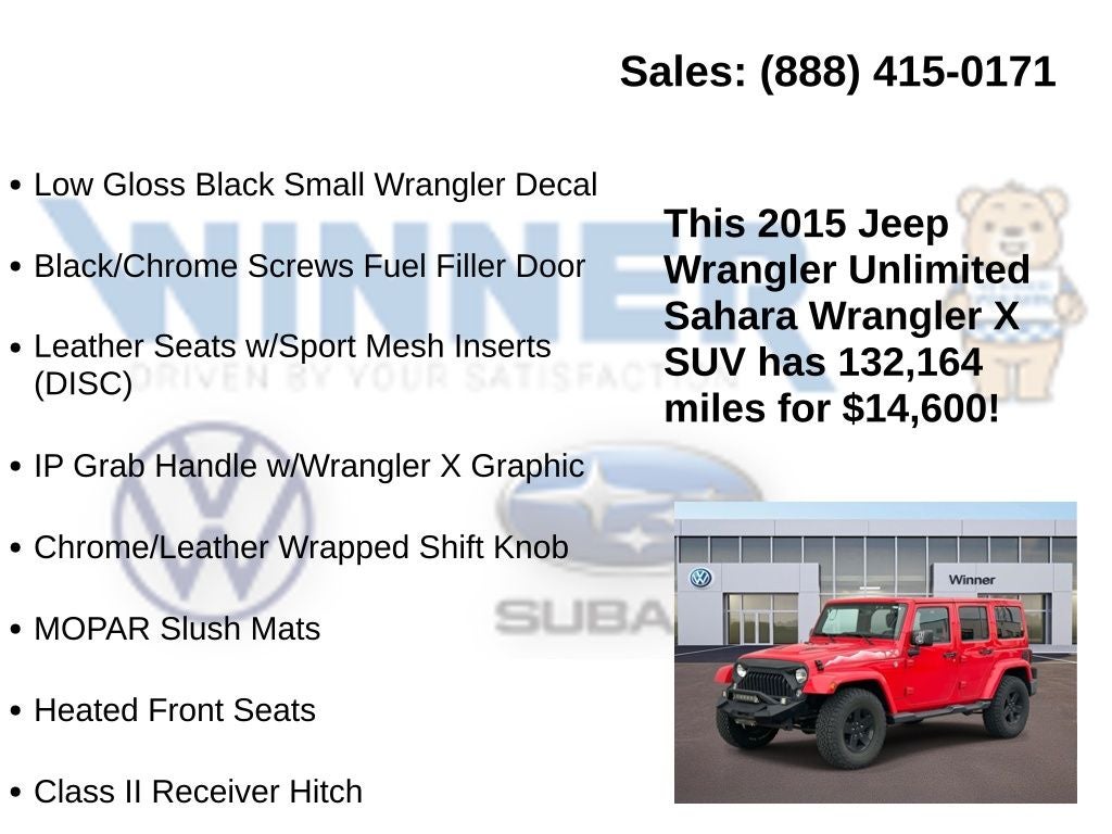 2015 Jeep Wrangler Unlimited Sahara