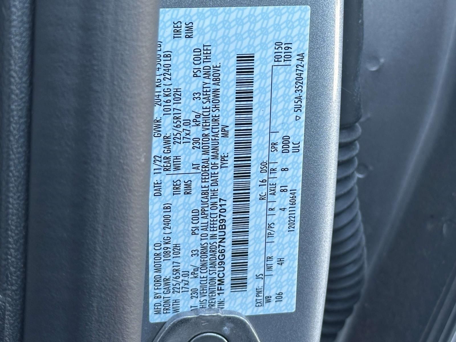 2022 Ford Escape SE