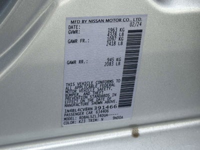 2024 Nissan Altima 2.5 SR