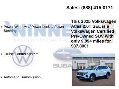 2025 Volkswagen Atlas 2.0T SEL