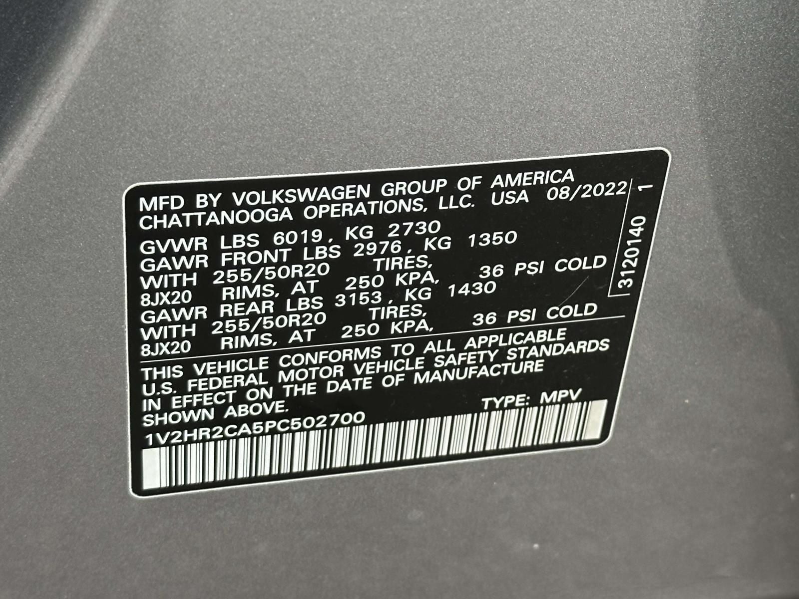 2023 Volkswagen Atlas 3.6L V6 SE w/Technology