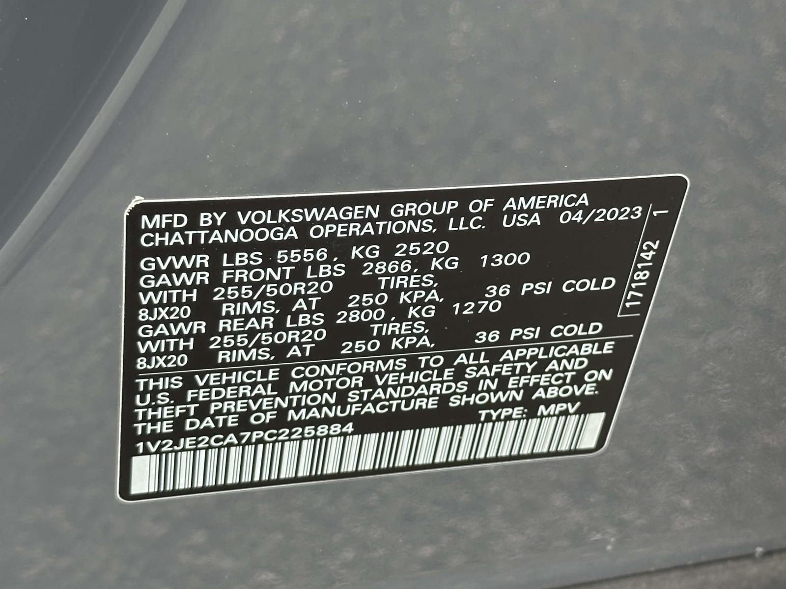 2023 Volkswagen Atlas Cross Sport 3.6L V6 SE w/Technology