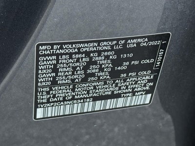 2022 Volkswagen Atlas 2.0T SE w/Technology