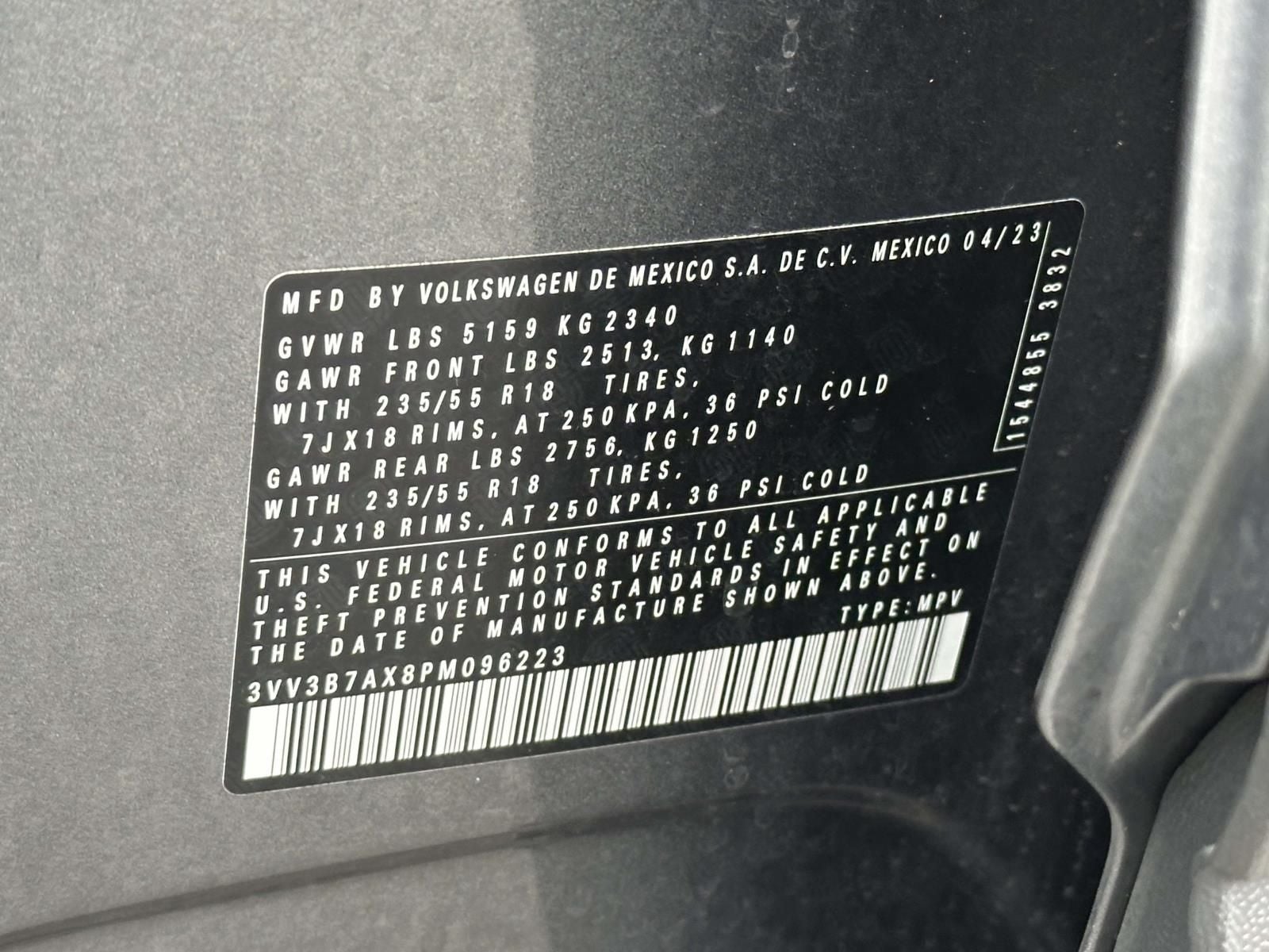 2023 Volkswagen Tiguan 2.0T SE