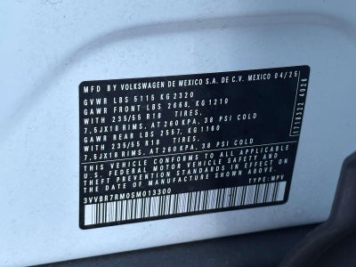 2025 Volkswagen Tiguan 2.0T S