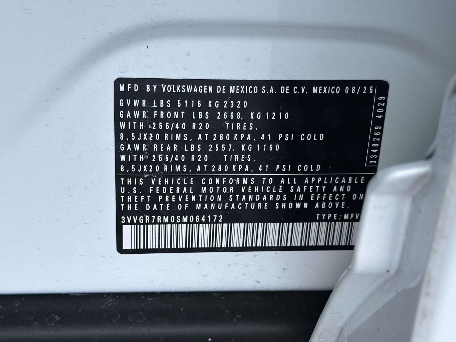 2025 Volkswagen Tiguan 2.0T SE R-Line Black