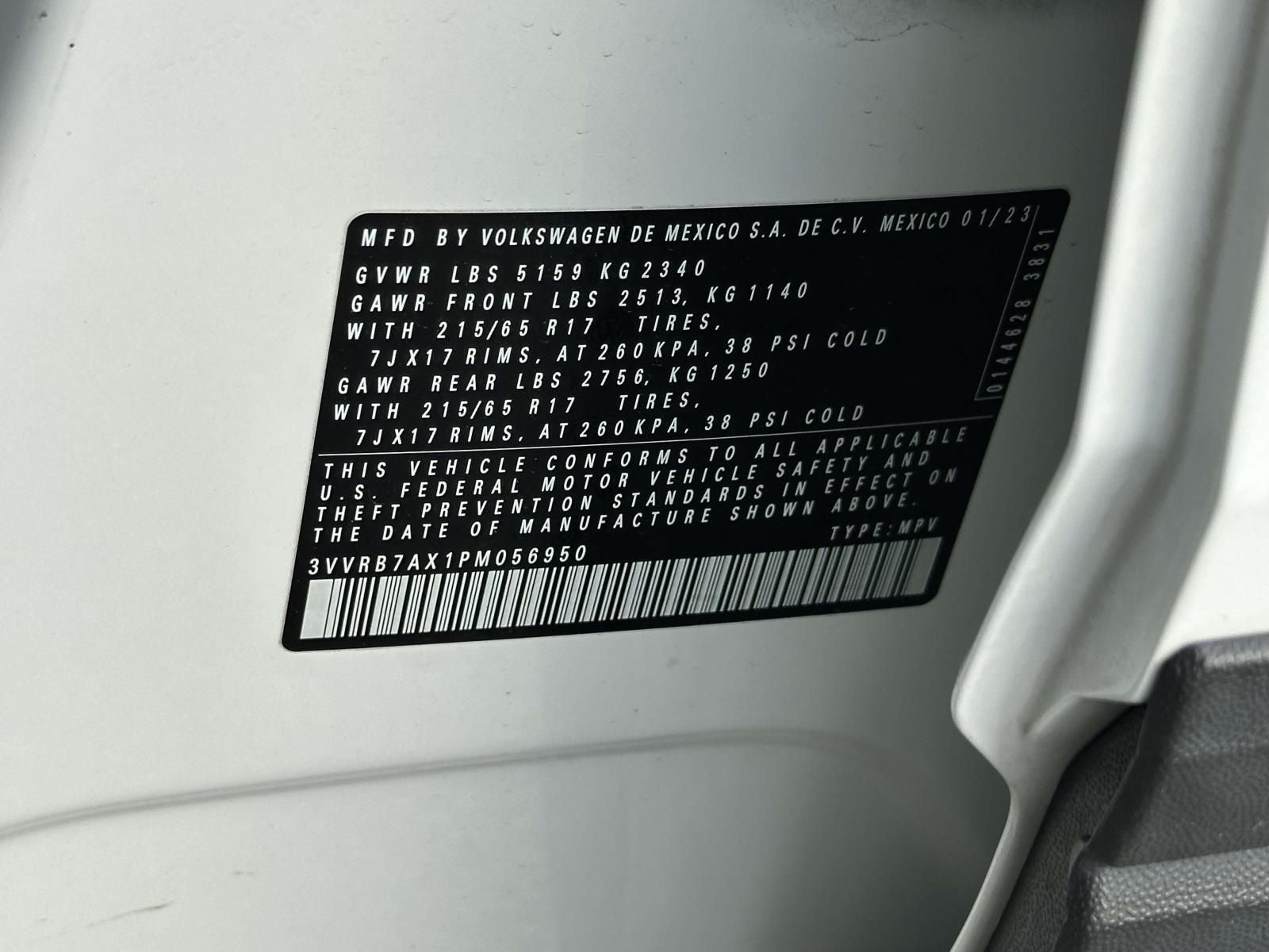 2023 Volkswagen Tiguan 2.0T S