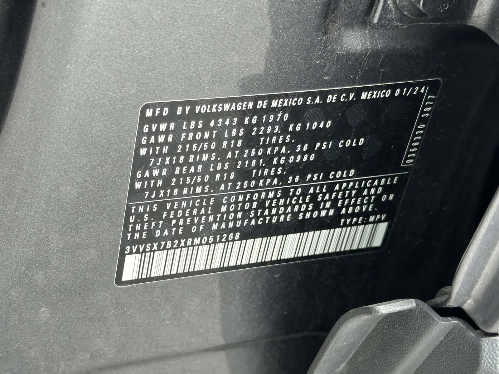 2024 Volkswagen Taos 1.5T SE