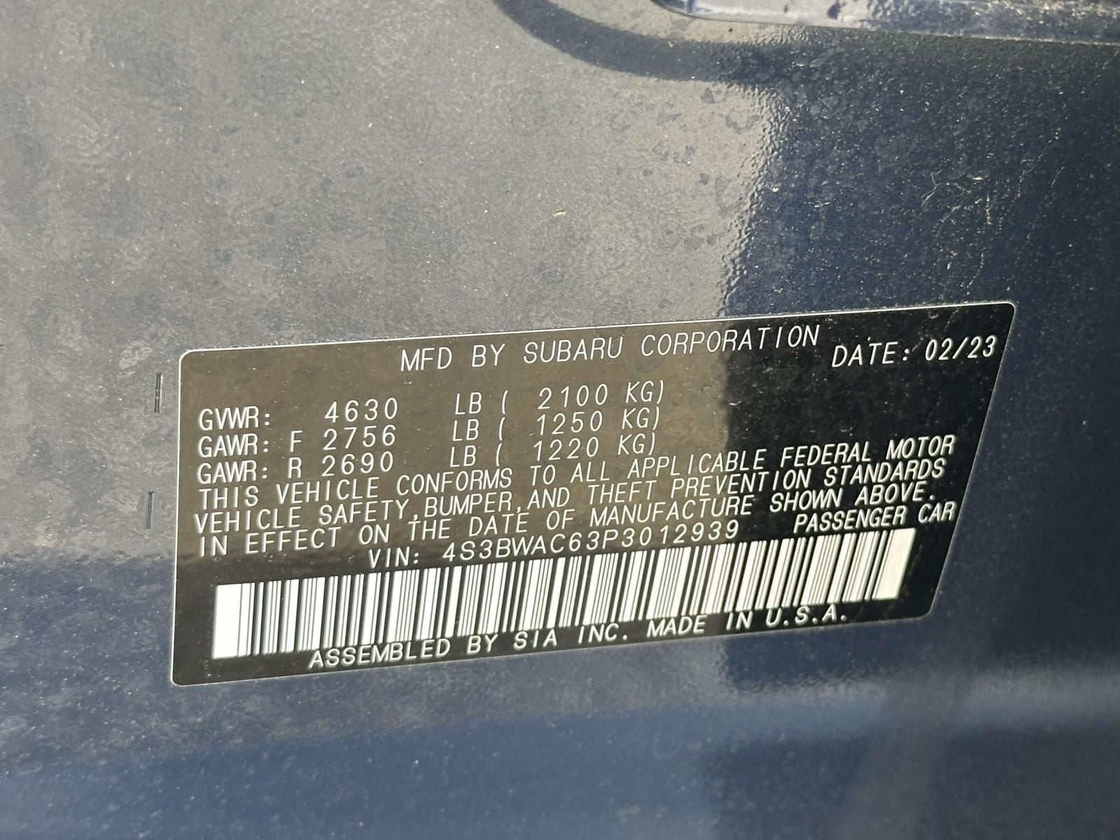 2023 Subaru Legacy Premium