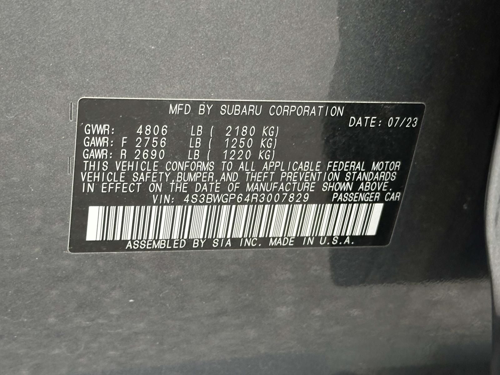 2024 Subaru Legacy Touring XT