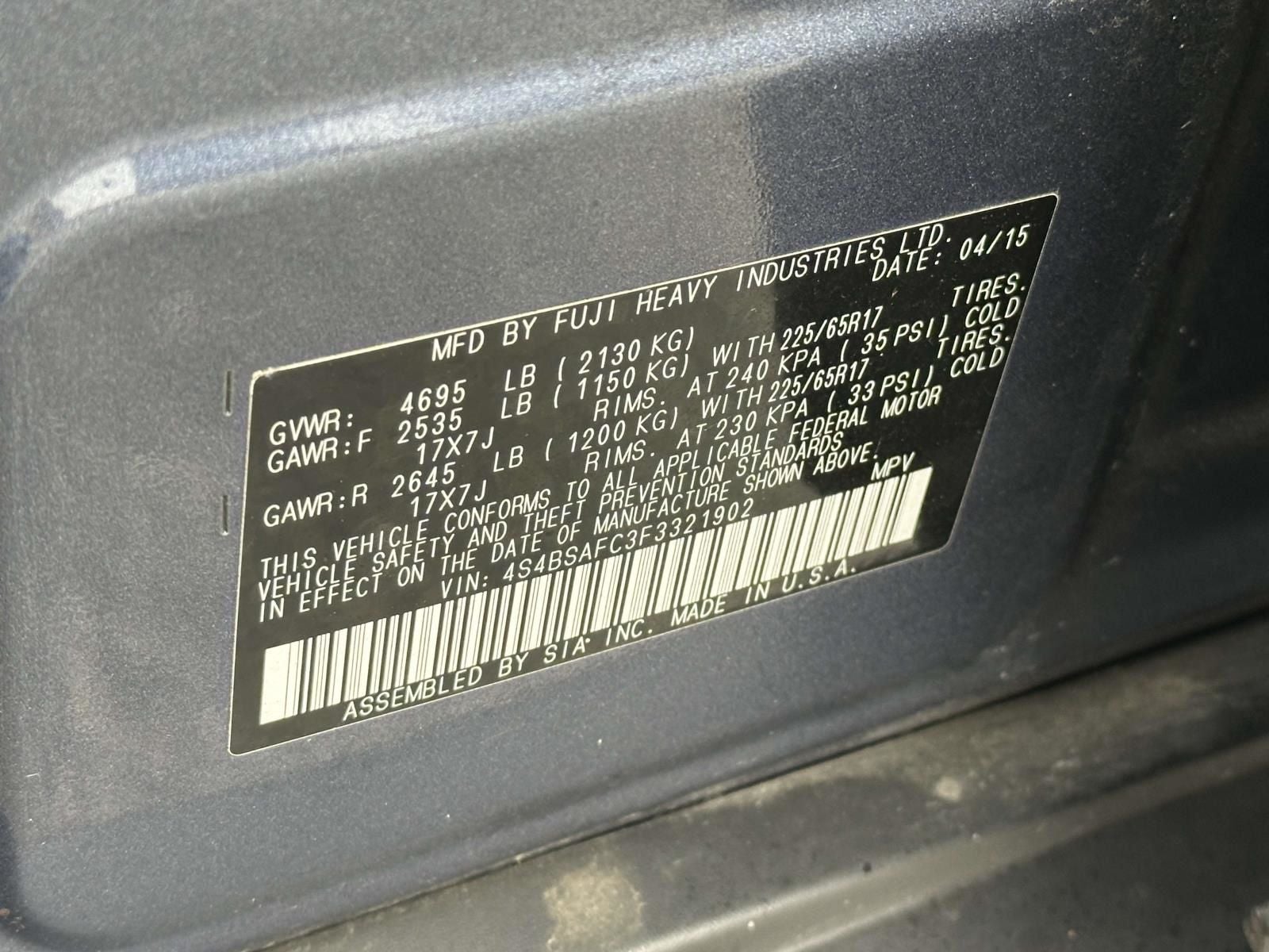 2015 Subaru Outback 2.5i Premium