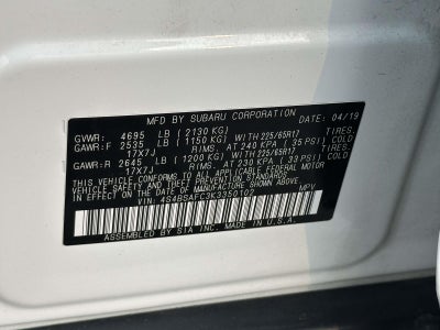 2019 Subaru Outback 2.5i Premium