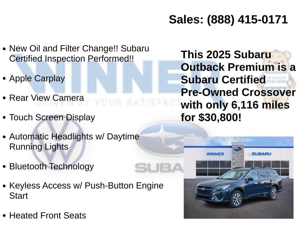 2025 Subaru Outback Premium