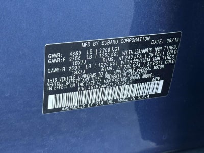 2020 Subaru Outback Limited
