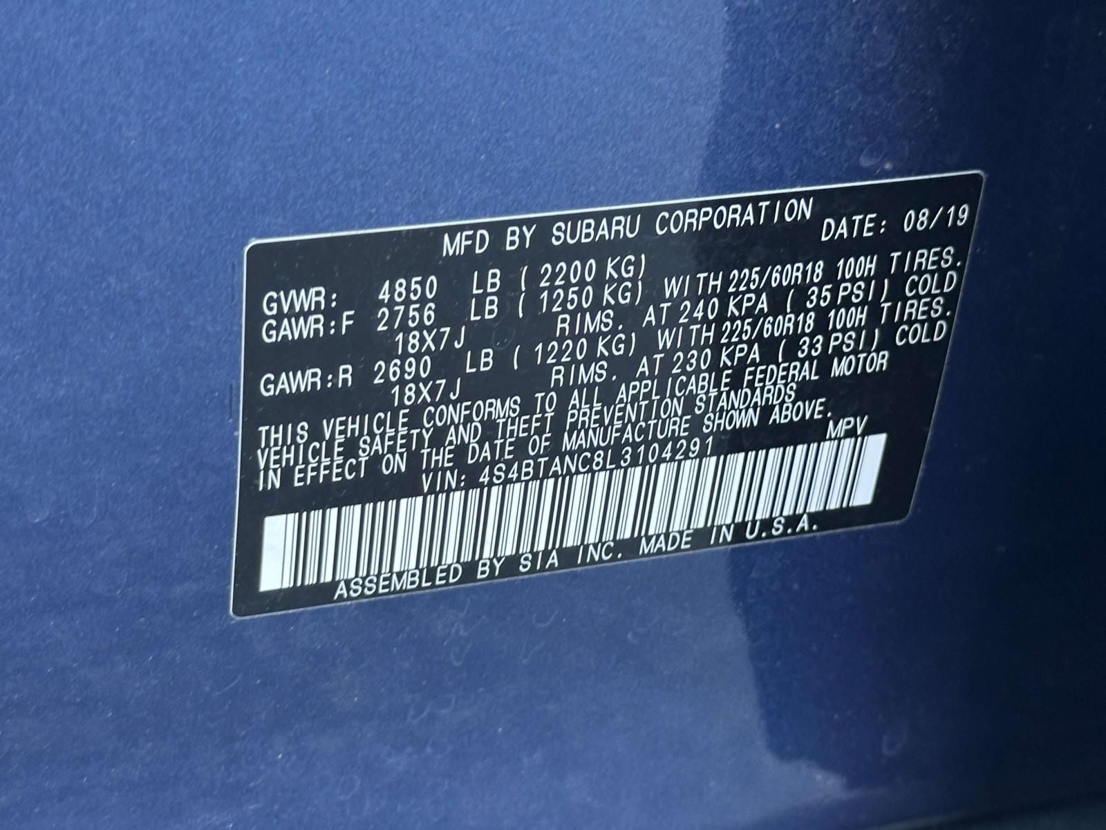 2020 Subaru Outback Limited
