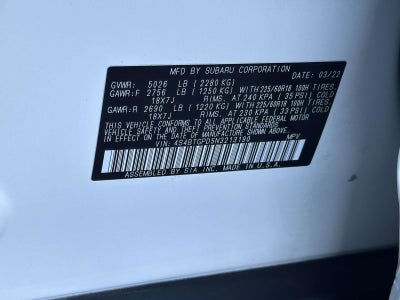2022 Subaru Outback Touring XT