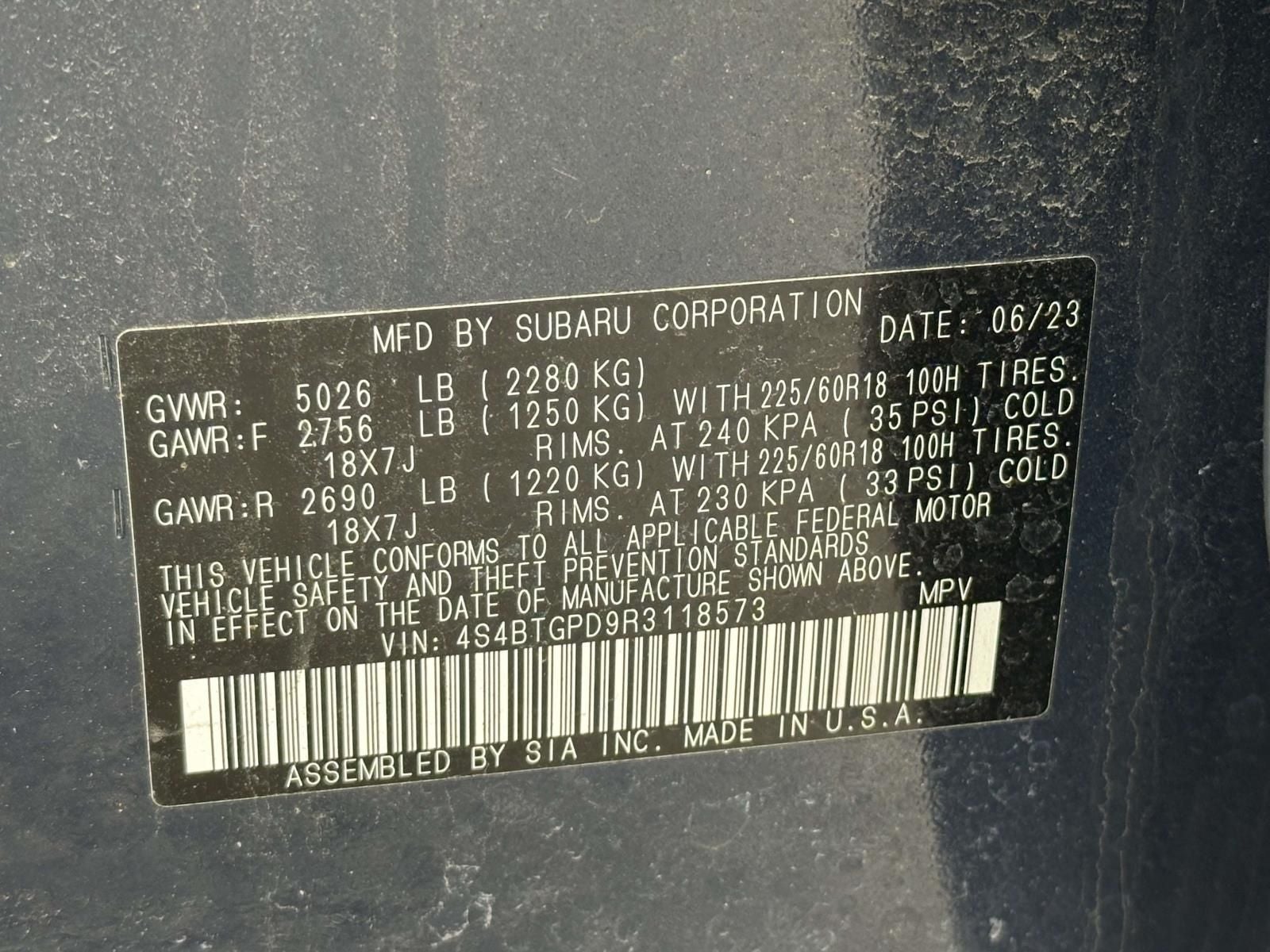 2024 Subaru Outback Touring XT