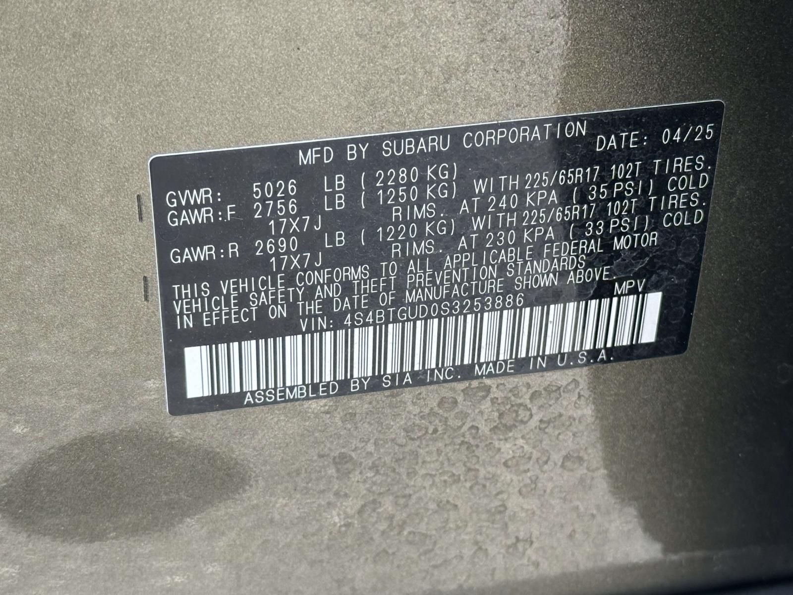 2025 Subaru Outback Wilderness