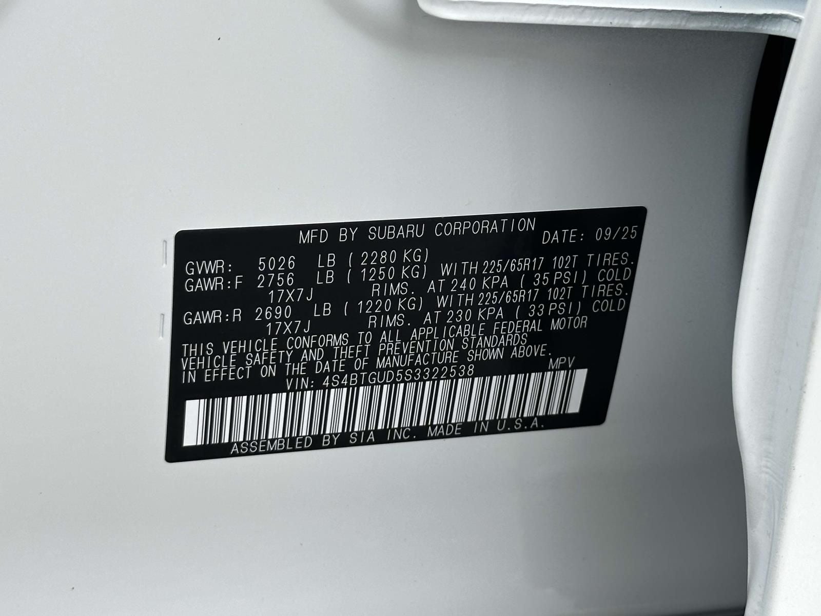 2025 Subaru Outback Wilderness