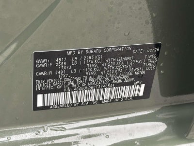 2026 Subaru Crosstrek Premium