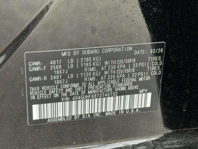 2026 Subaru Crosstrek Sport