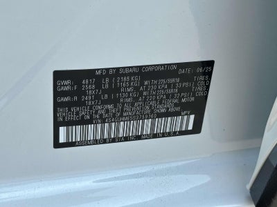 2025 Subaru Crosstrek Limited