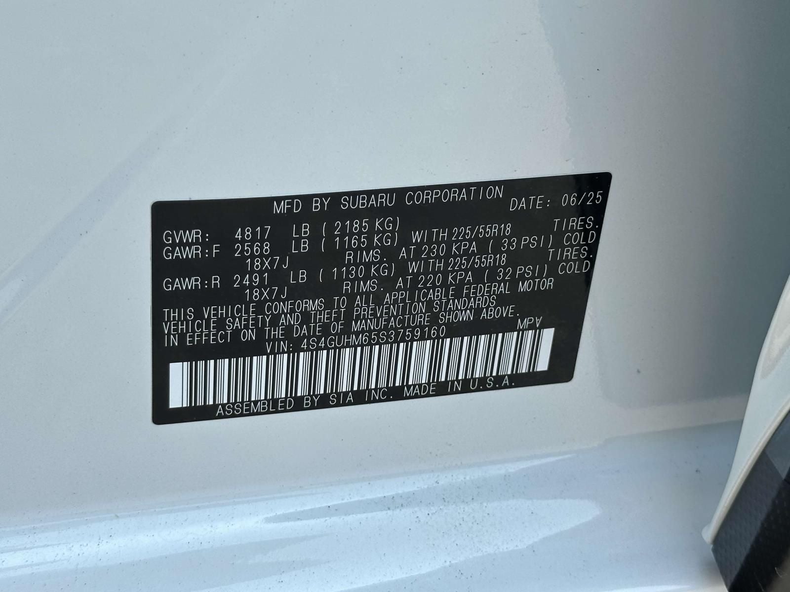 2025 Subaru Crosstrek Limited