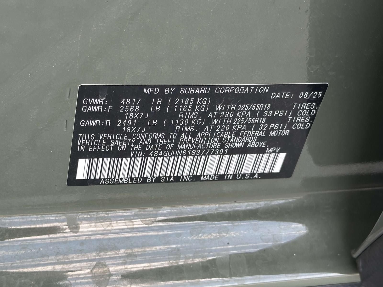 2025 Subaru Crosstrek Limited