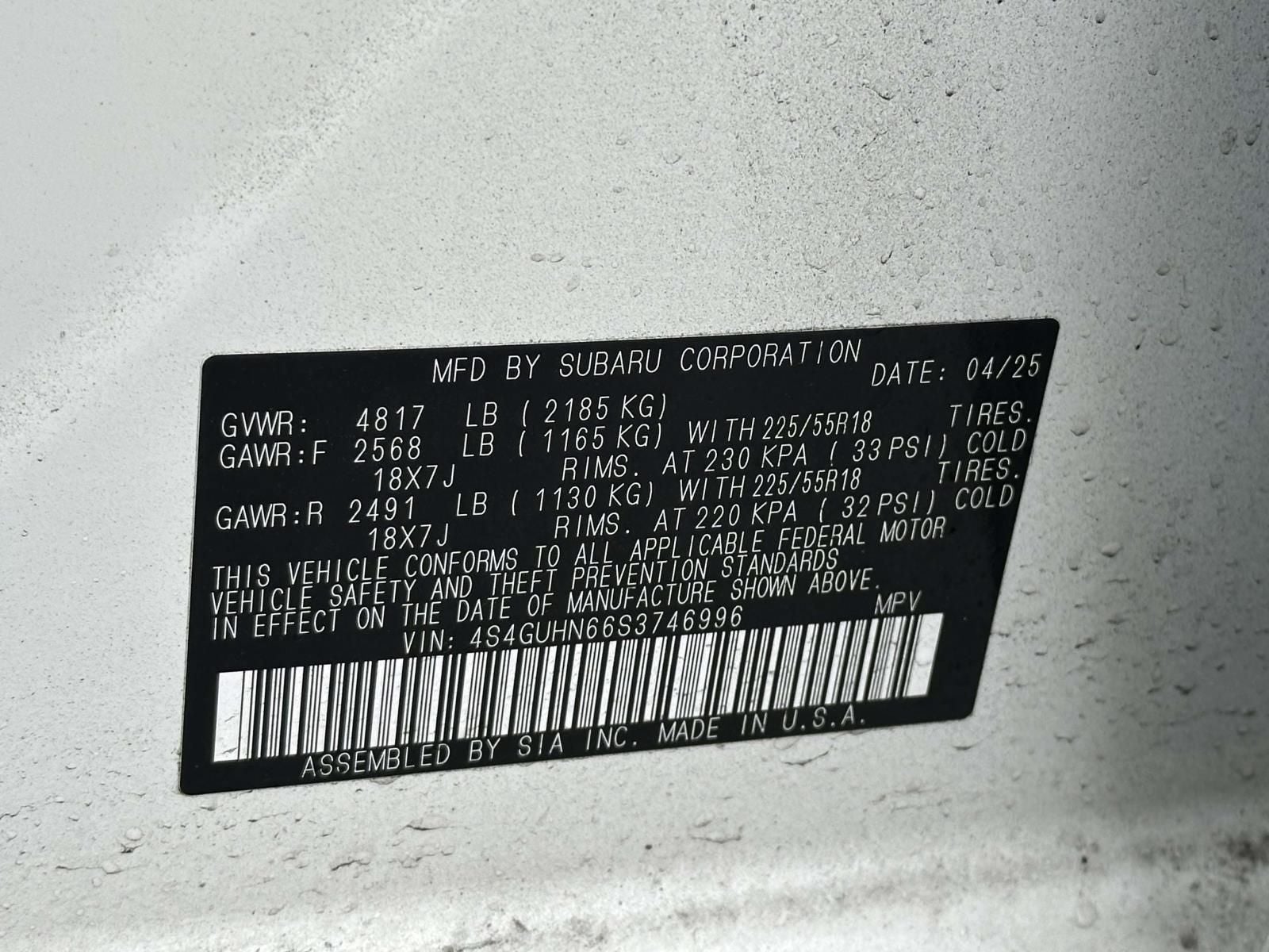 2025 Subaru Crosstrek Limited