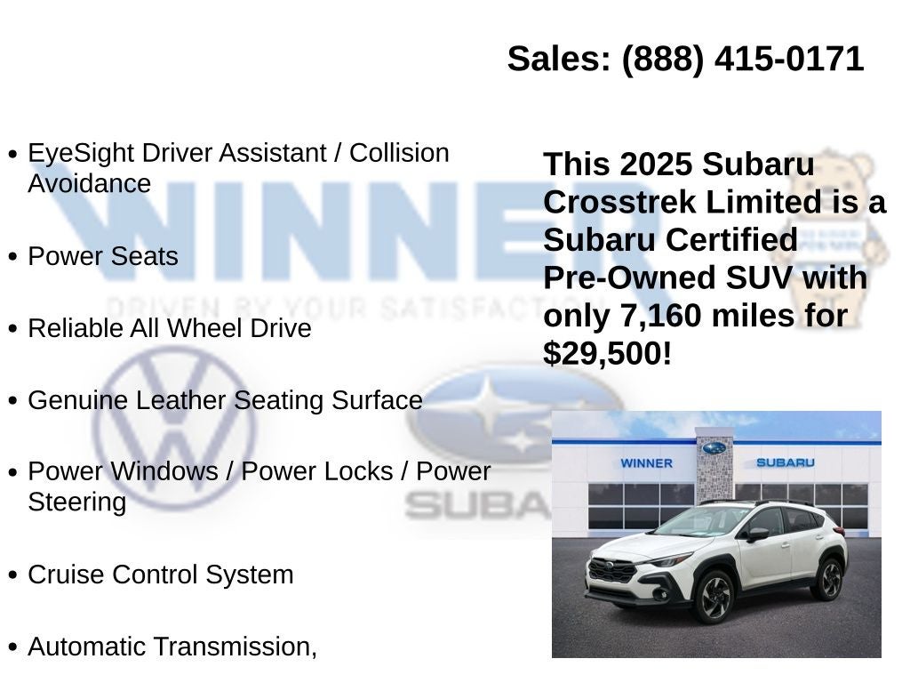 2025 Subaru Crosstrek Limited