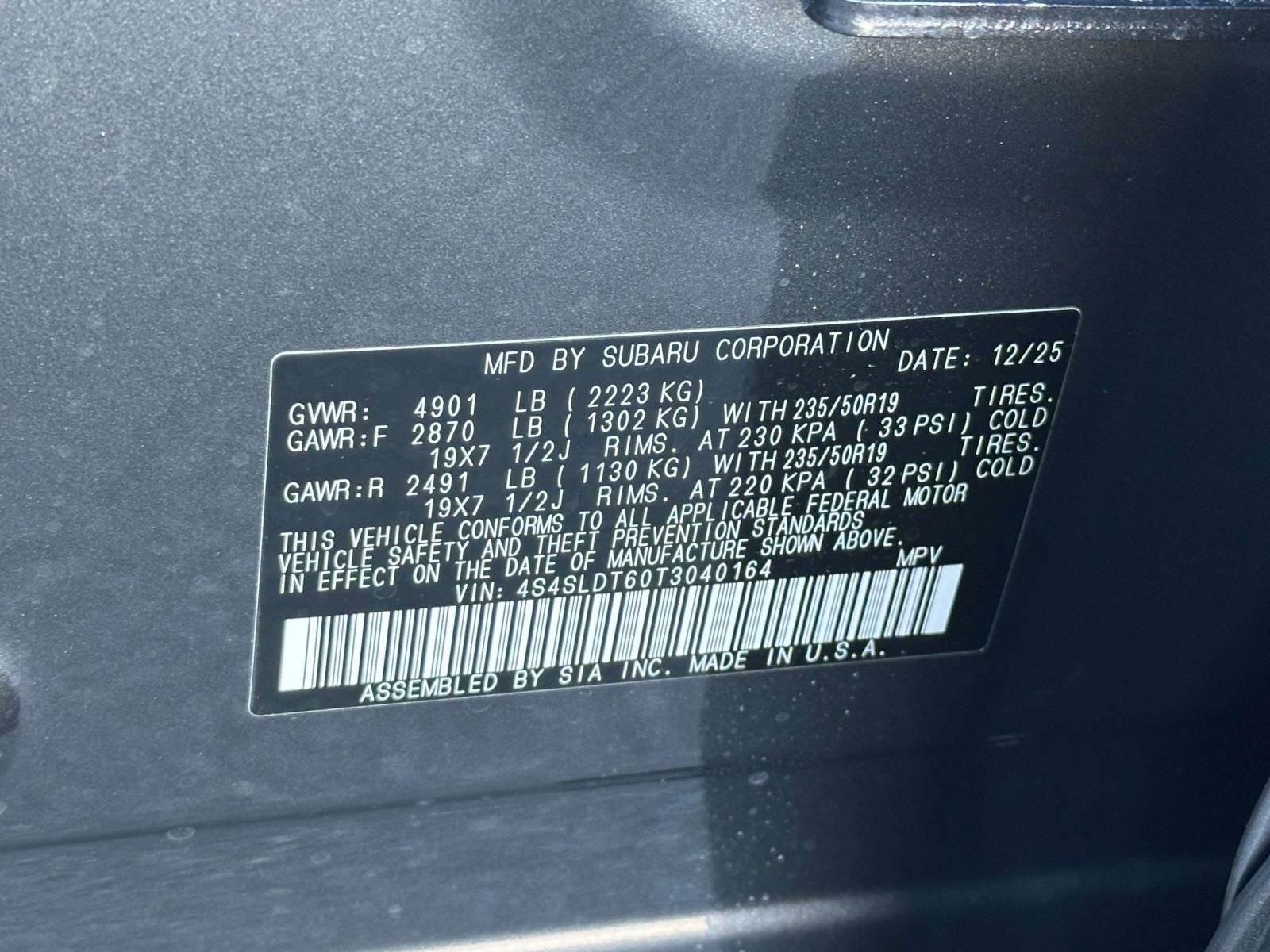 2026 Subaru Forester Touring