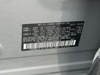 2026 Subaru Forester Touring