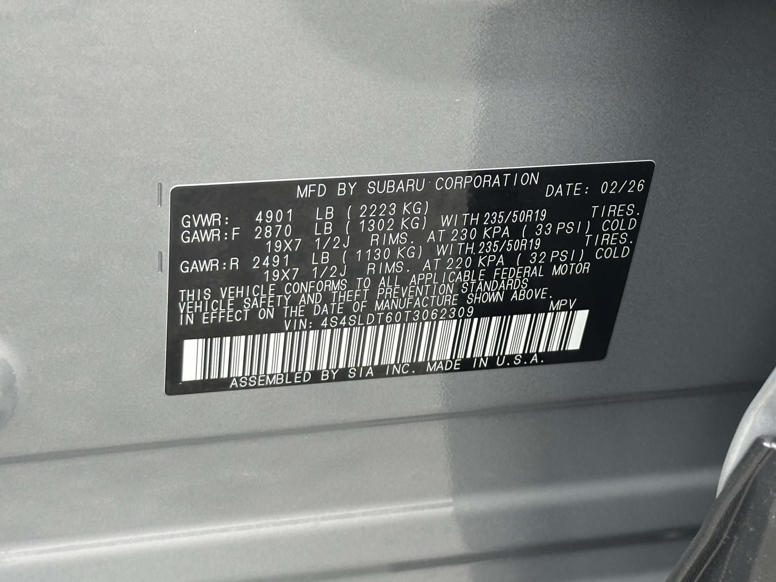 2026 Subaru Forester Touring