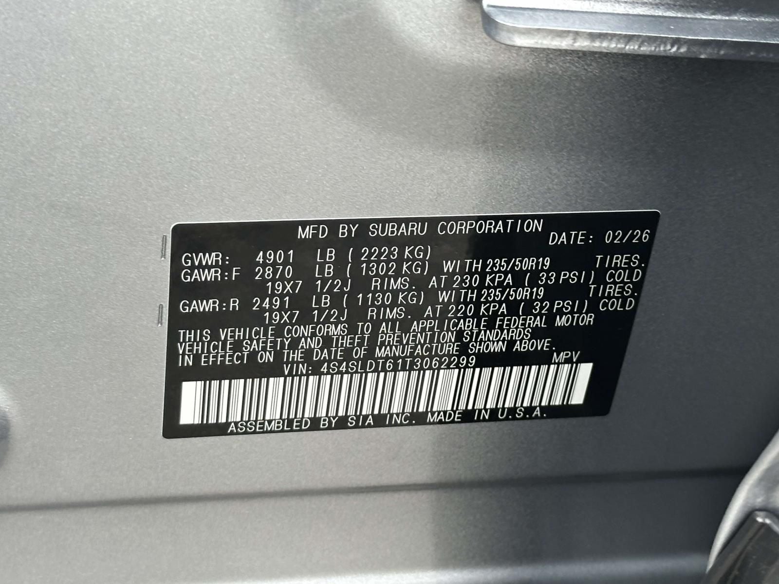 2026 Subaru Forester Touring