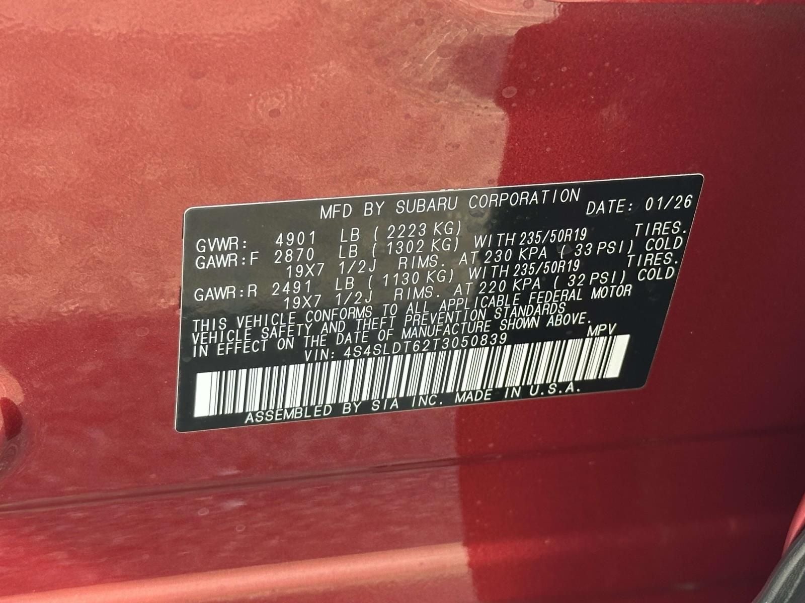 2026 Subaru Forester Touring