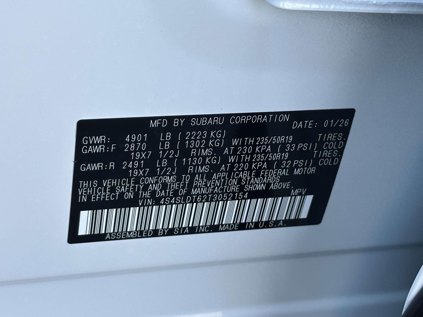 2026 Subaru Forester Touring