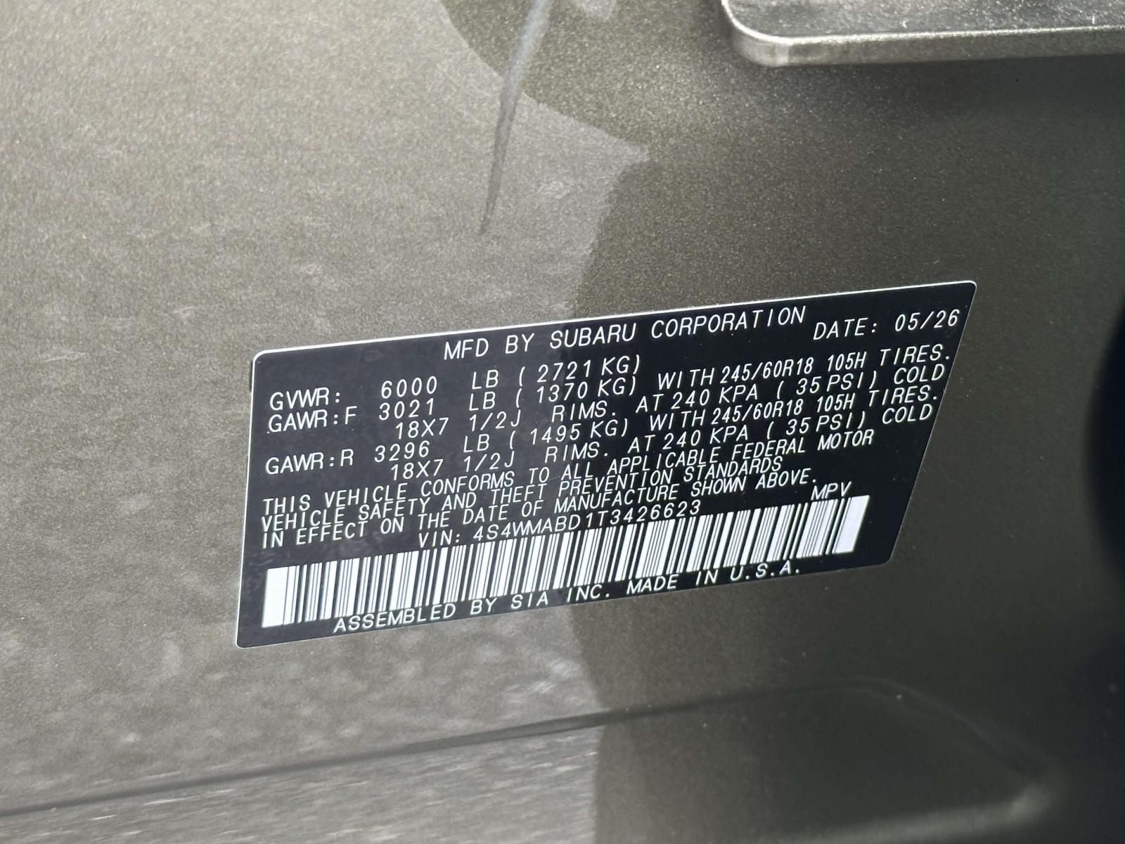 2026 Subaru Ascent Premium