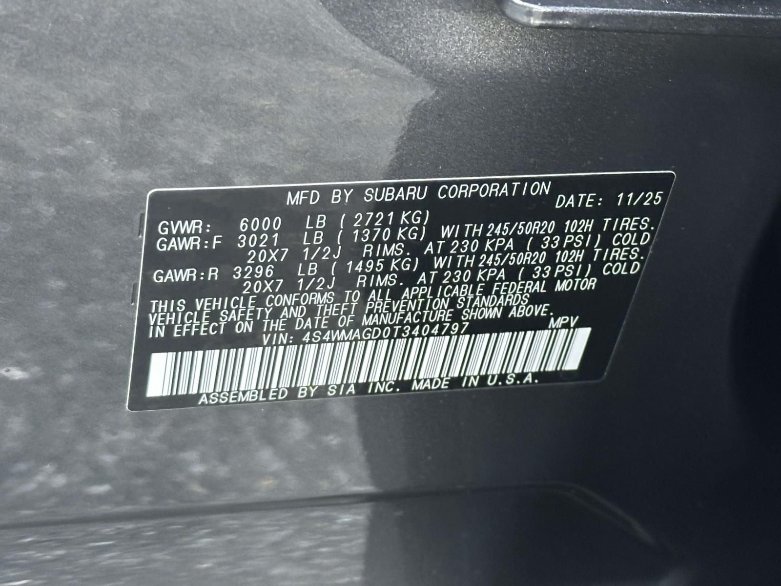 2026 Subaru Ascent Limited